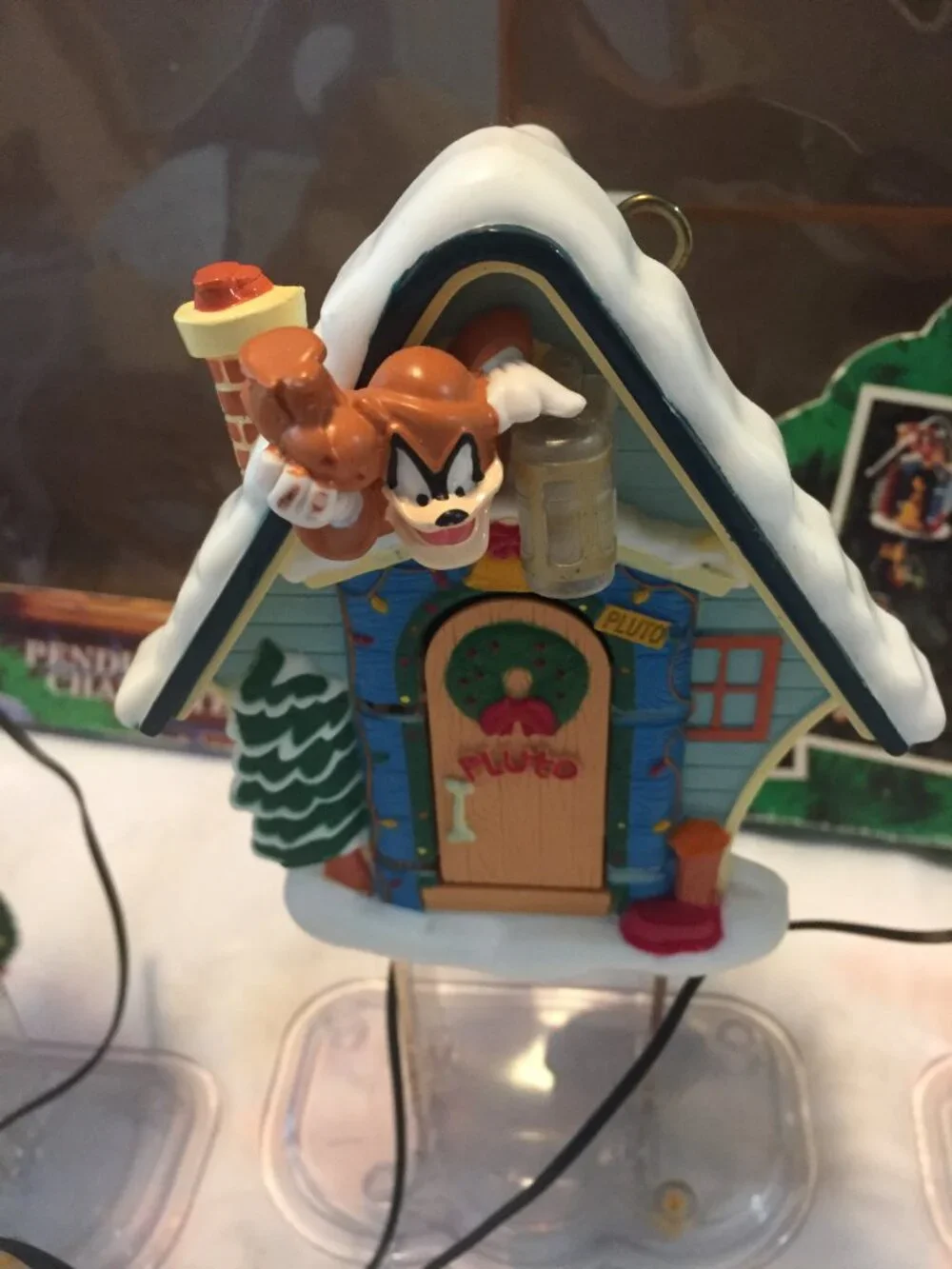 Vintage 1993 Mr. Christmas Disney Mickey's Clock Shop Animated Musical Set Light